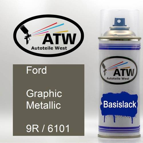 Ford, Graphic Metallic, 9R / 6101: 400ml Sprühdose, von ATW Autoteile West.